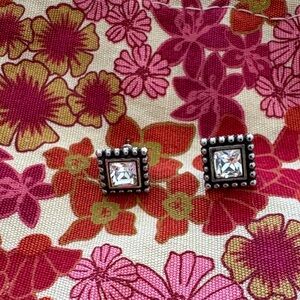 Brighton Elegant Silver Stud Earrings